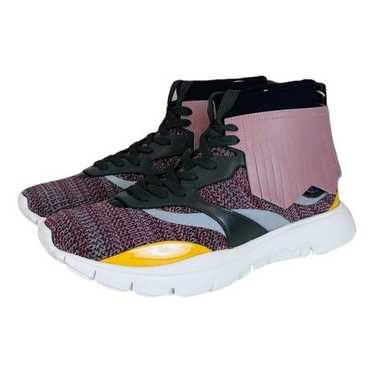 Valentino Garavani Rockstud cloth high trainers