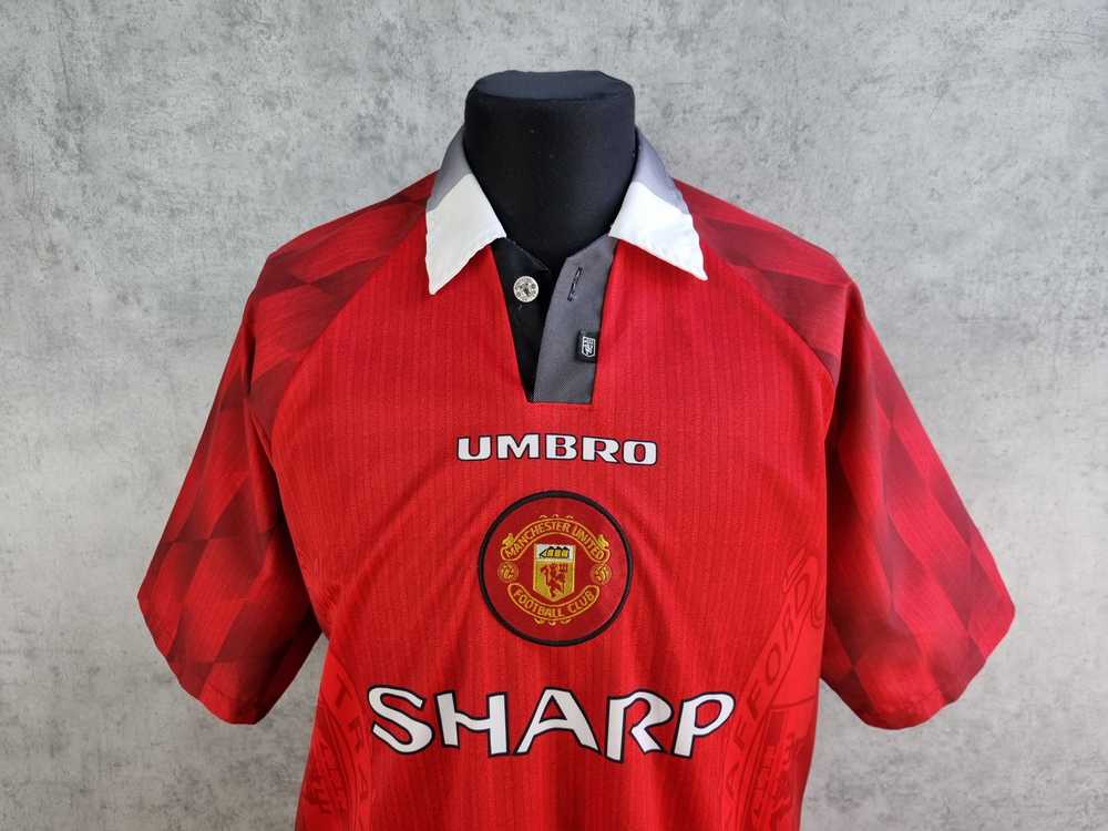 Manchester United × Soccer Jersey × Umbro 90s Rar… - image 4