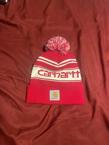 Carhartt Red and white Carhartt beanie