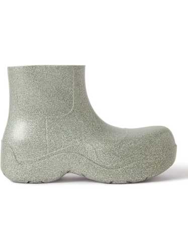 Bottega Veneta Puddle Rubber Ankle Boots in Silver