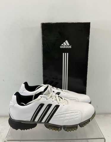 adidas Powerband 2.0 White & Black Lace-Up Golf Sh