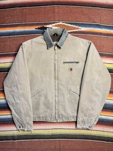 ジャケット・アウター Carhartt 2000's Detroit Jacket J97DES XL A set of tan collar series j97 early 2000's carhartt detroit