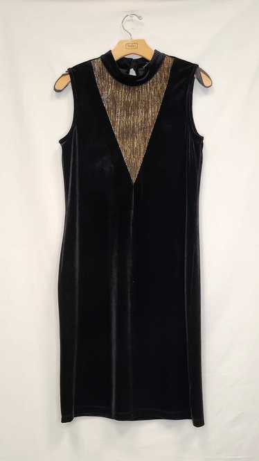 Carre Noir Velvet Sleeveless Dress