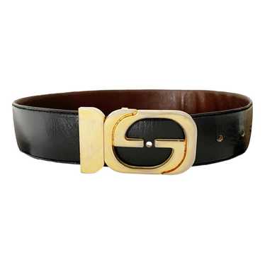 Gucci Interlocking Buckle leather belt