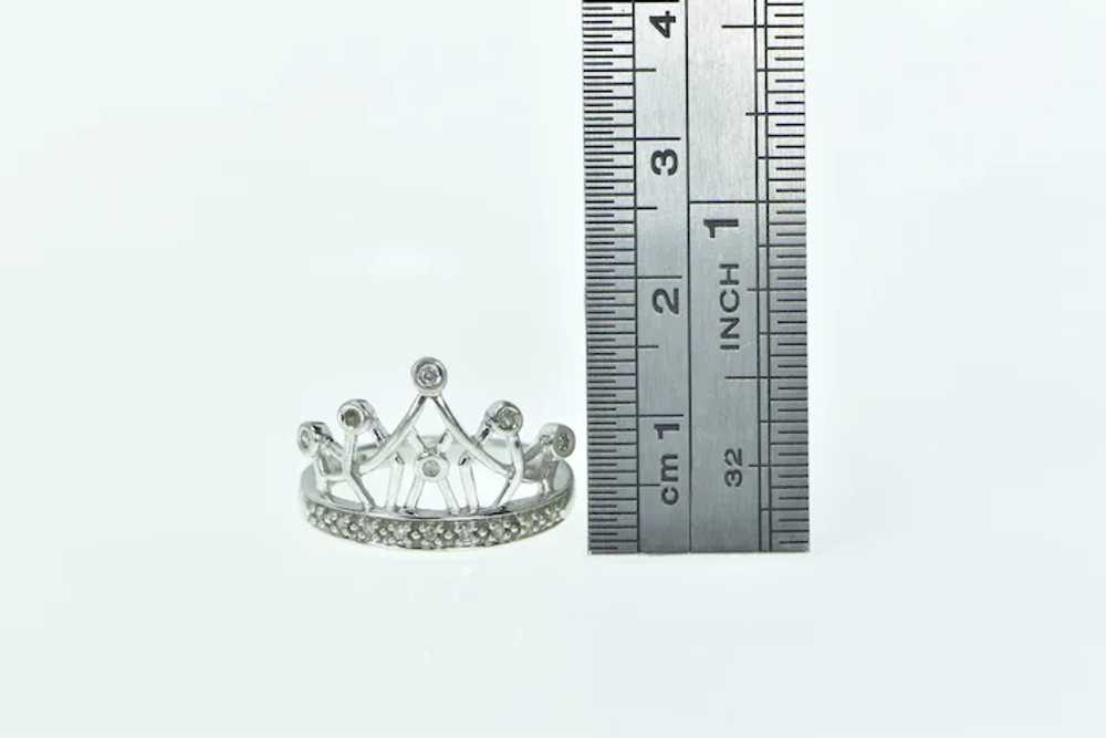 14K Crown Diamond Tiara Queen Princess Royalty Ri… - image 4