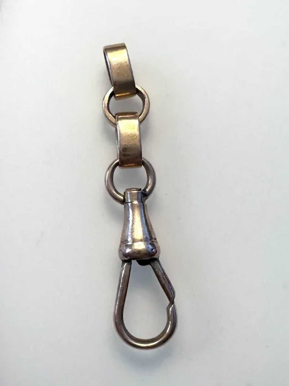 French Victorian 18k Gold Dog Clip Clasp - image 3