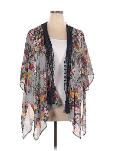 Signature Studio Women Gray Kimono 2X Plus