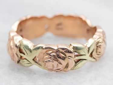 Vintage Jabel Rose Pattern Band - image 1