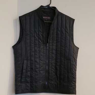 Michael Kors Vest Size M Mens Black Quilted Puffe… - image 1