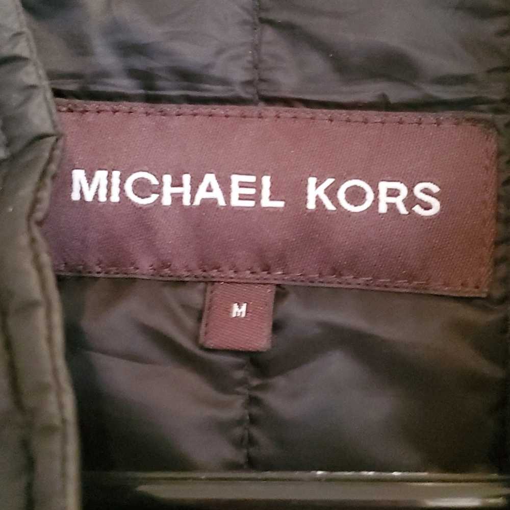 Michael Kors Vest Size M Mens Black Quilted Puffe… - image 3