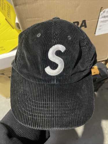極美品　Supreme　Corduroy　S Logo　6-Panel　ブラック Buy Supreme Corduroy S Logo 6-Panel 'Black' - FW24H81 BLACK