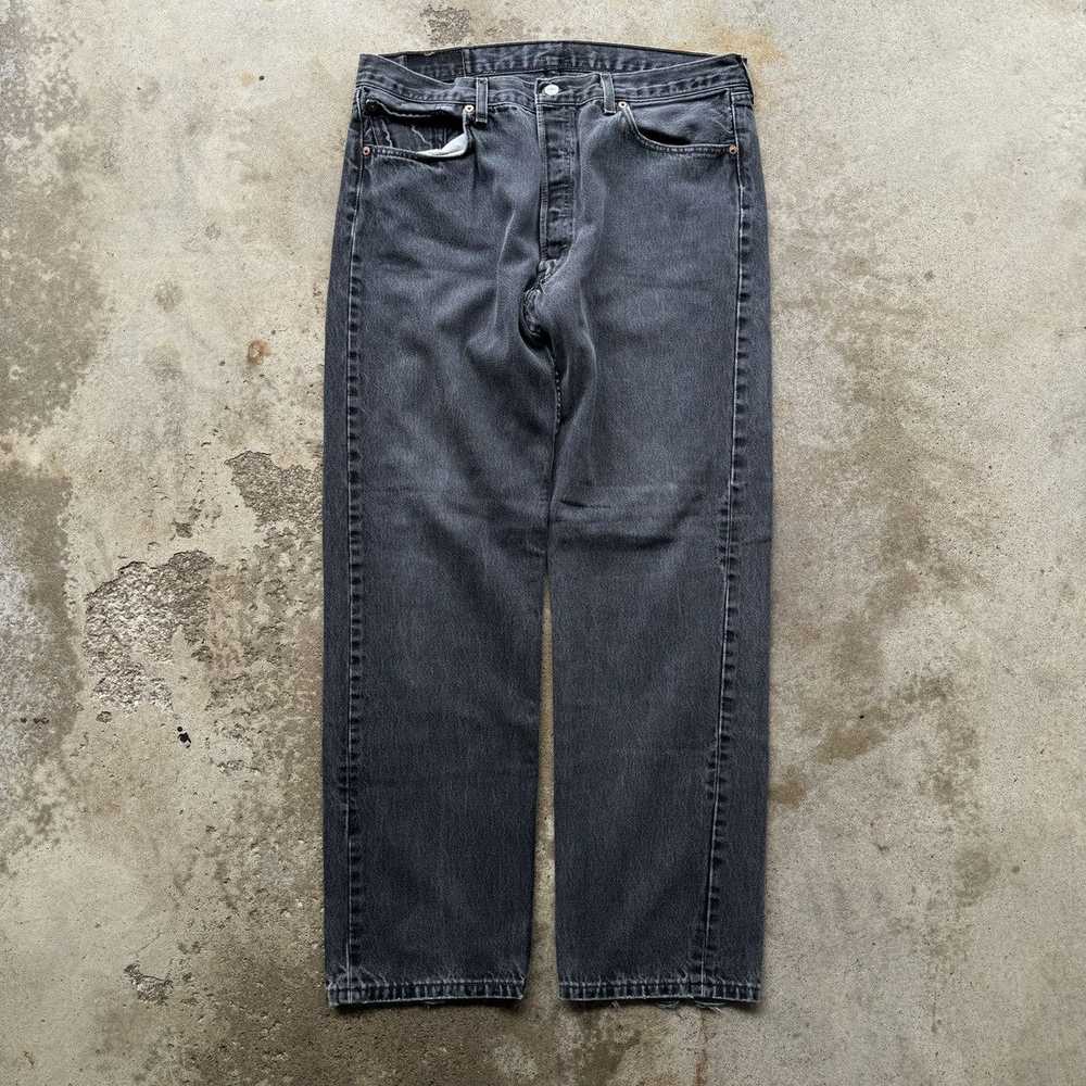 Levi's × Vintage VINTAGE 90s LEVI'S 501 FADED BLA… - image 1