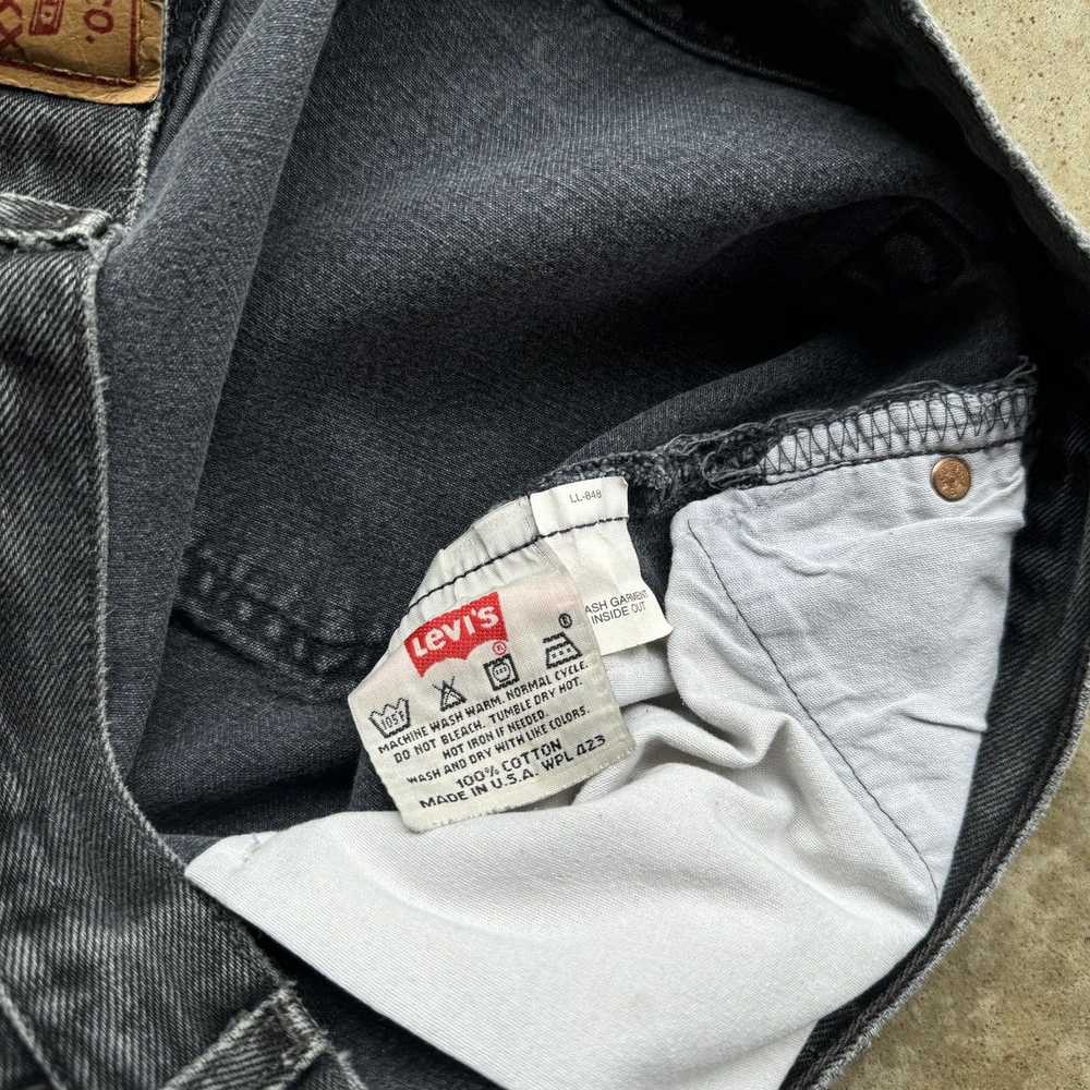 Levi's × Vintage VINTAGE 90s LEVI'S 501 FADED BLA… - image 5