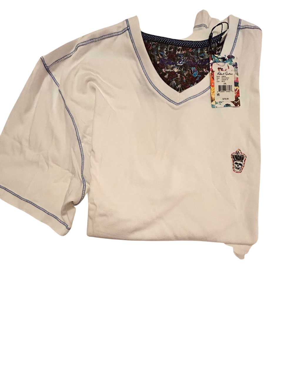 Robert Graham Damien t-shirt white 2XL - image 2