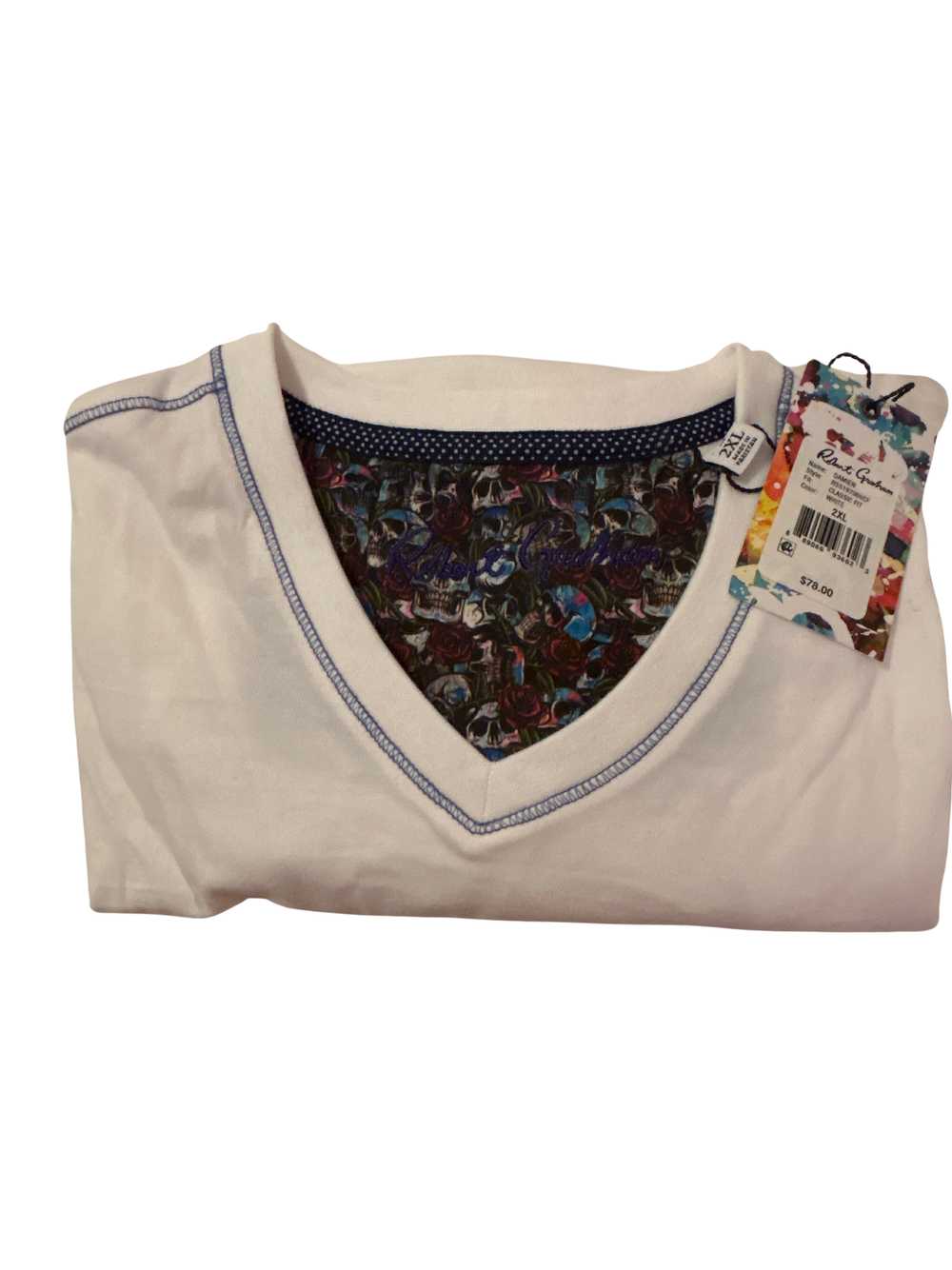 Robert Graham Damien t-shirt white 2XL - image 4