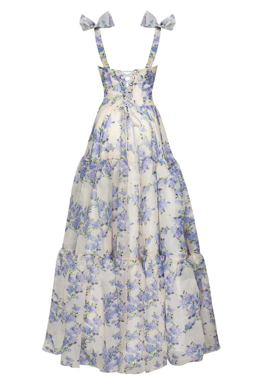 Milla Hydrangea Tender floral maxi tie-strap dress - image 3