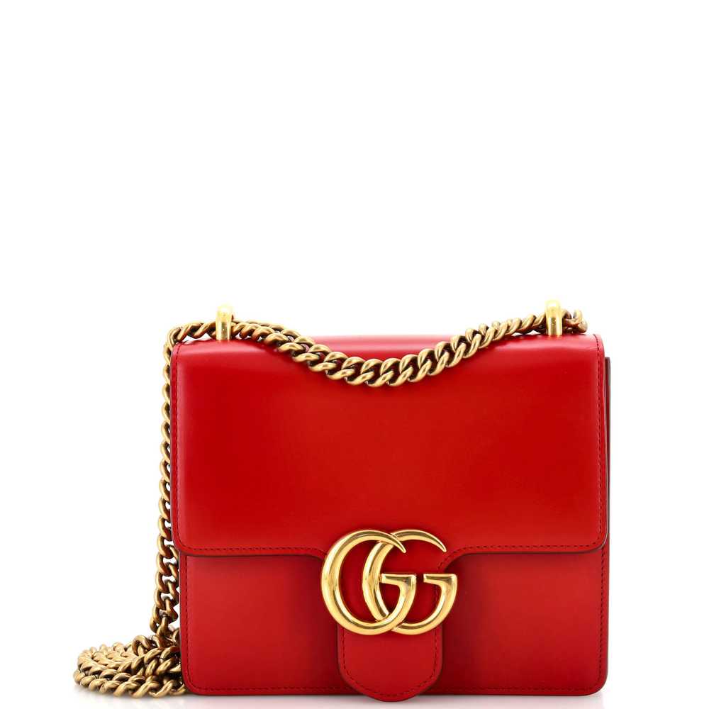 GUCCI GG Marmont Chain Shoulder Bag Leather Small - image 1