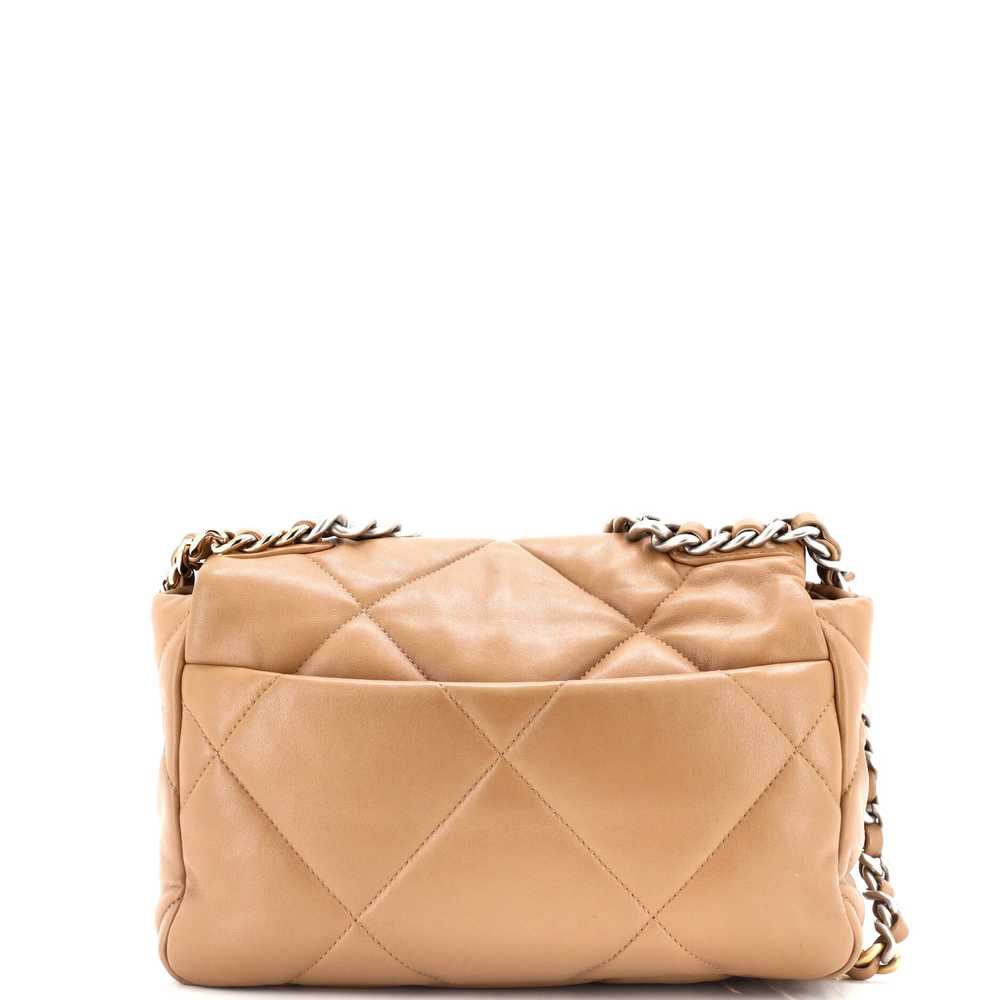 CHANEL 19 Flap Bag Quilted Leather Medium - image 3