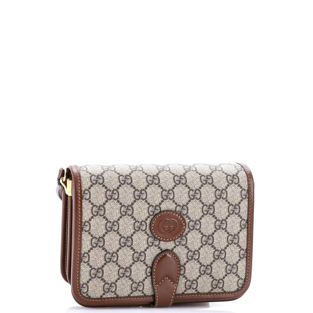 GUCCI Interlocking G Patch Messenger Bag GG Coate… - image 2