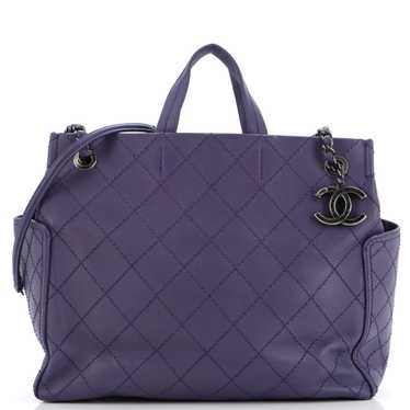 CHANEL CC Pocket Tote Quilted Calfskin Medium