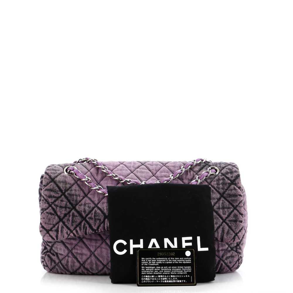 CHANEL Denimpression Flap Bag Quilted Distressed … - image 2