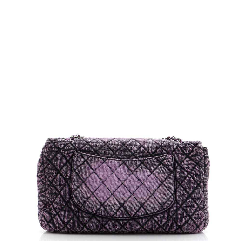 CHANEL Denimpression Flap Bag Quilted Distressed … - image 4