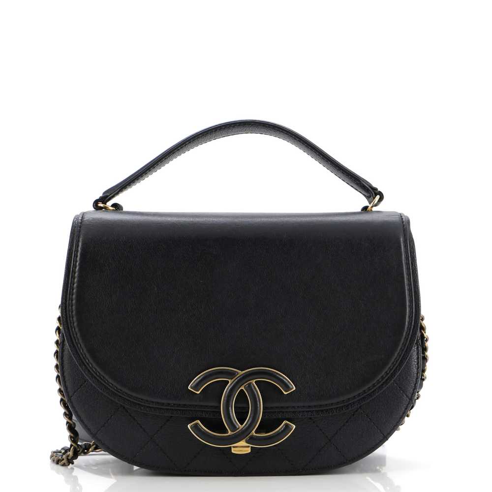 CHANEL Coco Curve Flap Messenger Calfskin and Qui… - image 1