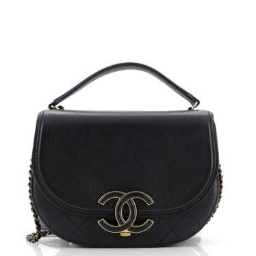 CHANEL Coco Curve Flap Messenger Calfskin and Qui… - image 1