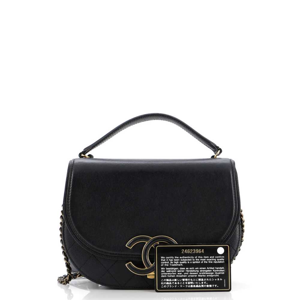 CHANEL Coco Curve Flap Messenger Calfskin and Qui… - image 2