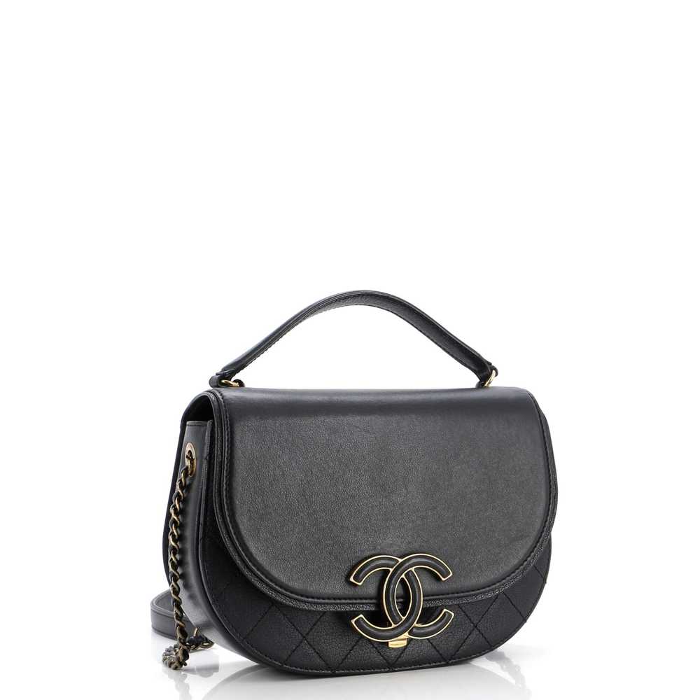 CHANEL Coco Curve Flap Messenger Calfskin and Qui… - image 3