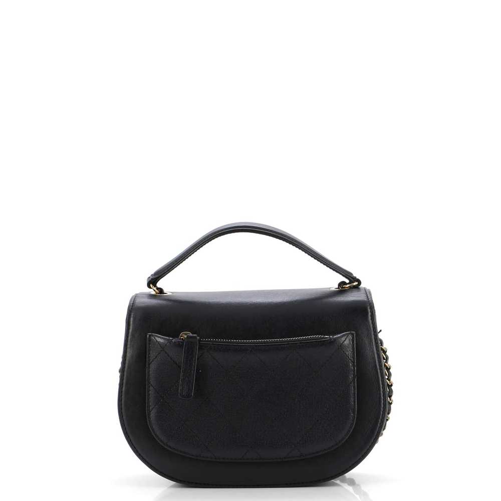 CHANEL Coco Curve Flap Messenger Calfskin and Qui… - image 4