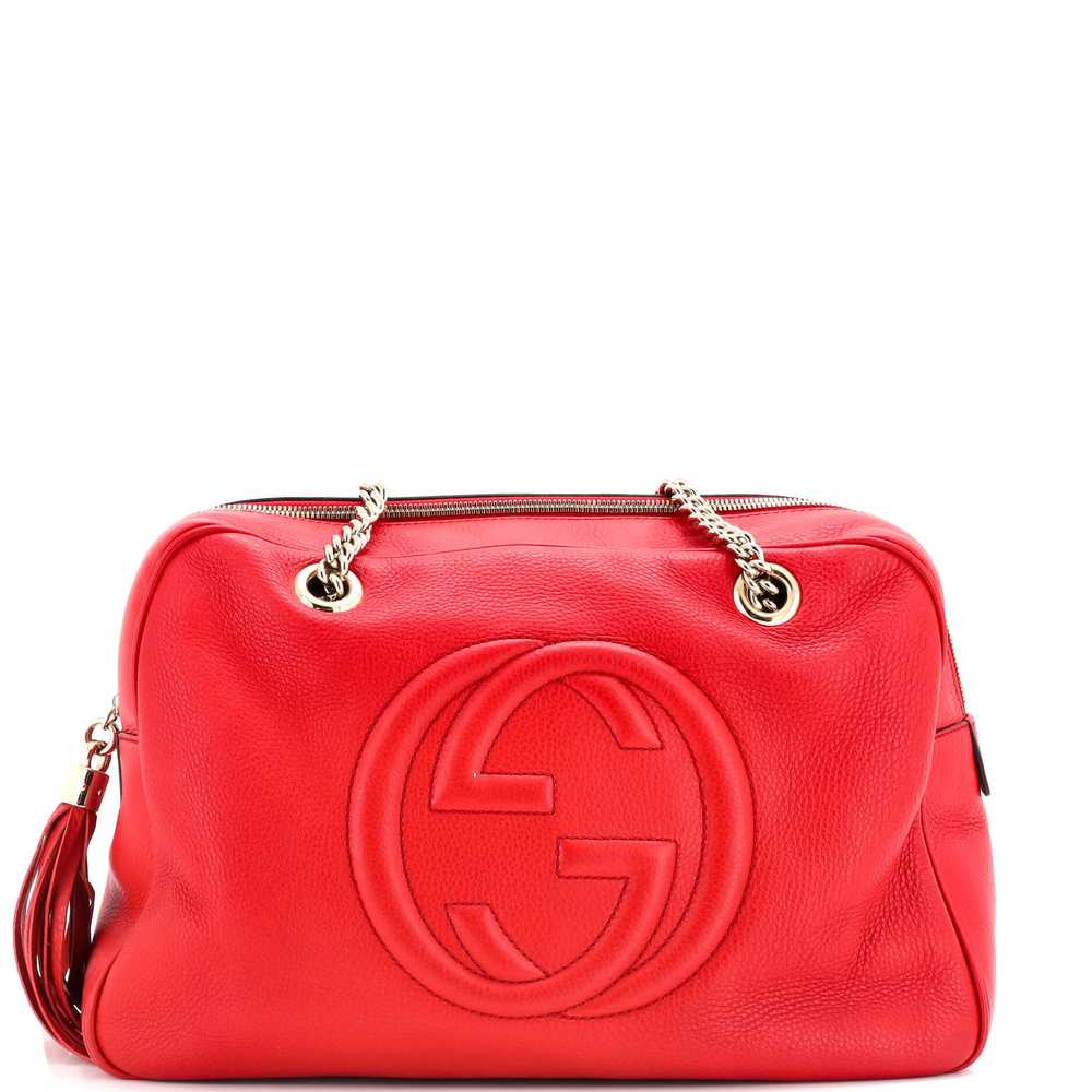 GUCCI Soho Chain Zip Shoulder Bag Leather Medium - image 1