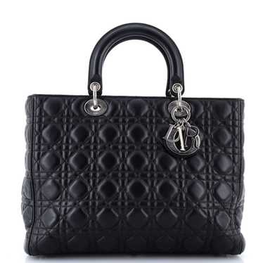 Christian Dior Lady Dior Bag Cannage Quilt Lambski