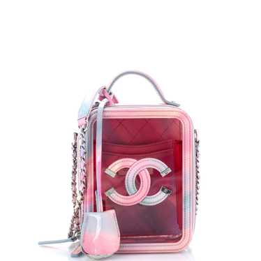 CHANEL Filigree Vertical Vanity Case PVC with Lamb