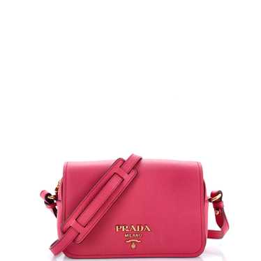 PRADA Flap Zip Crossbody Bag Vitello Phenix Small - image 1