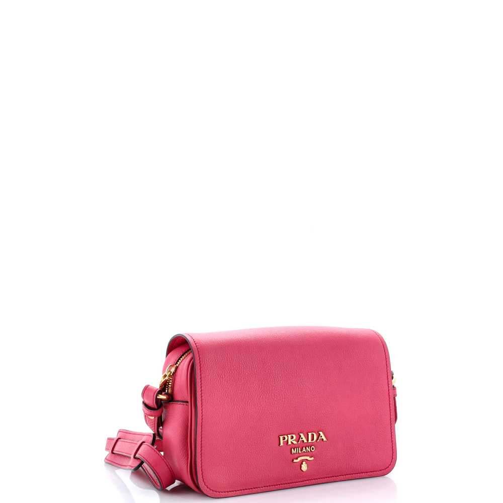 PRADA Flap Zip Crossbody Bag Vitello Phenix Small - image 2