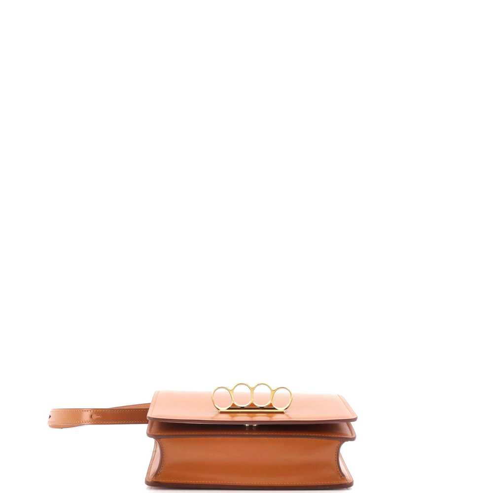 Alexander McQueen Four Ring Flap Shoulder Bag Lea… - image 4