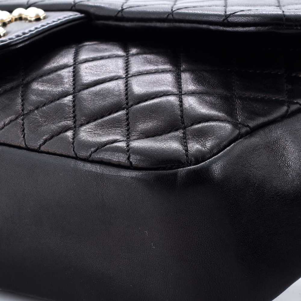 CHANEL Westminster Pearl Chain Flap Bag Quilted L… - image 6