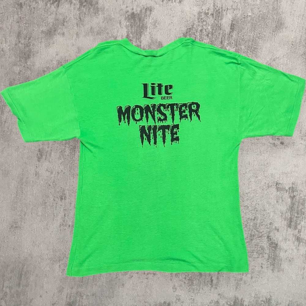 Other 80s Miller Lite Halloween Monster Nite green - image 2