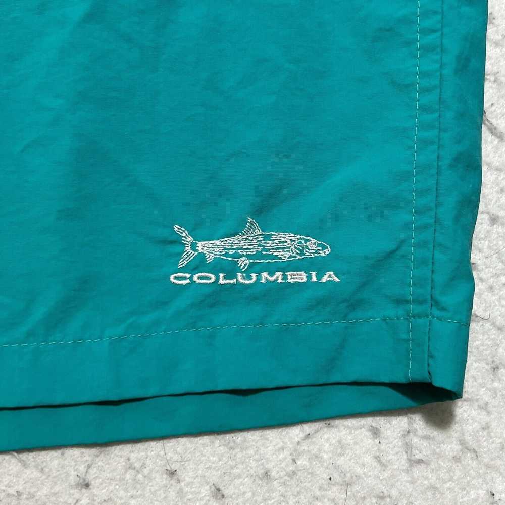 Columbia Columbia PFG Packable Teal Blue Lined Sw… - image 3