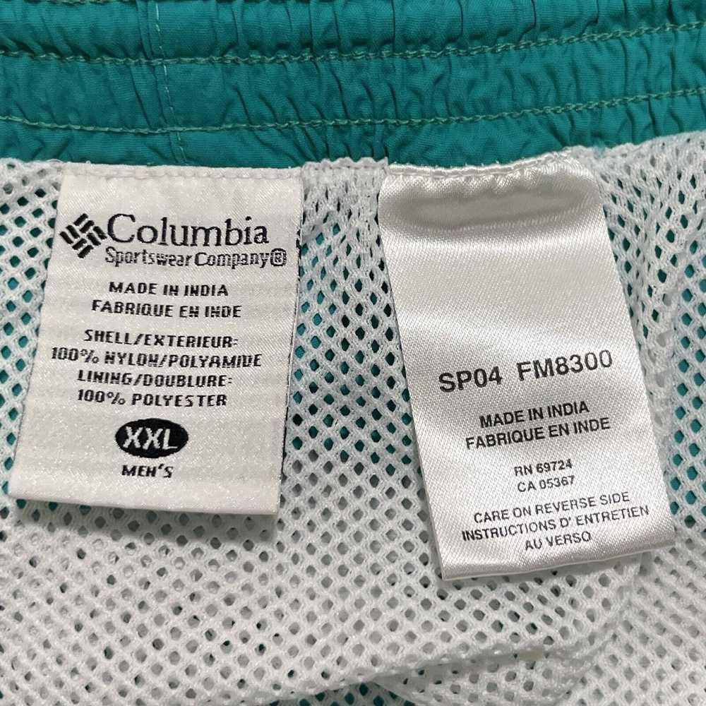 Columbia Columbia PFG Packable Teal Blue Lined Sw… - image 5