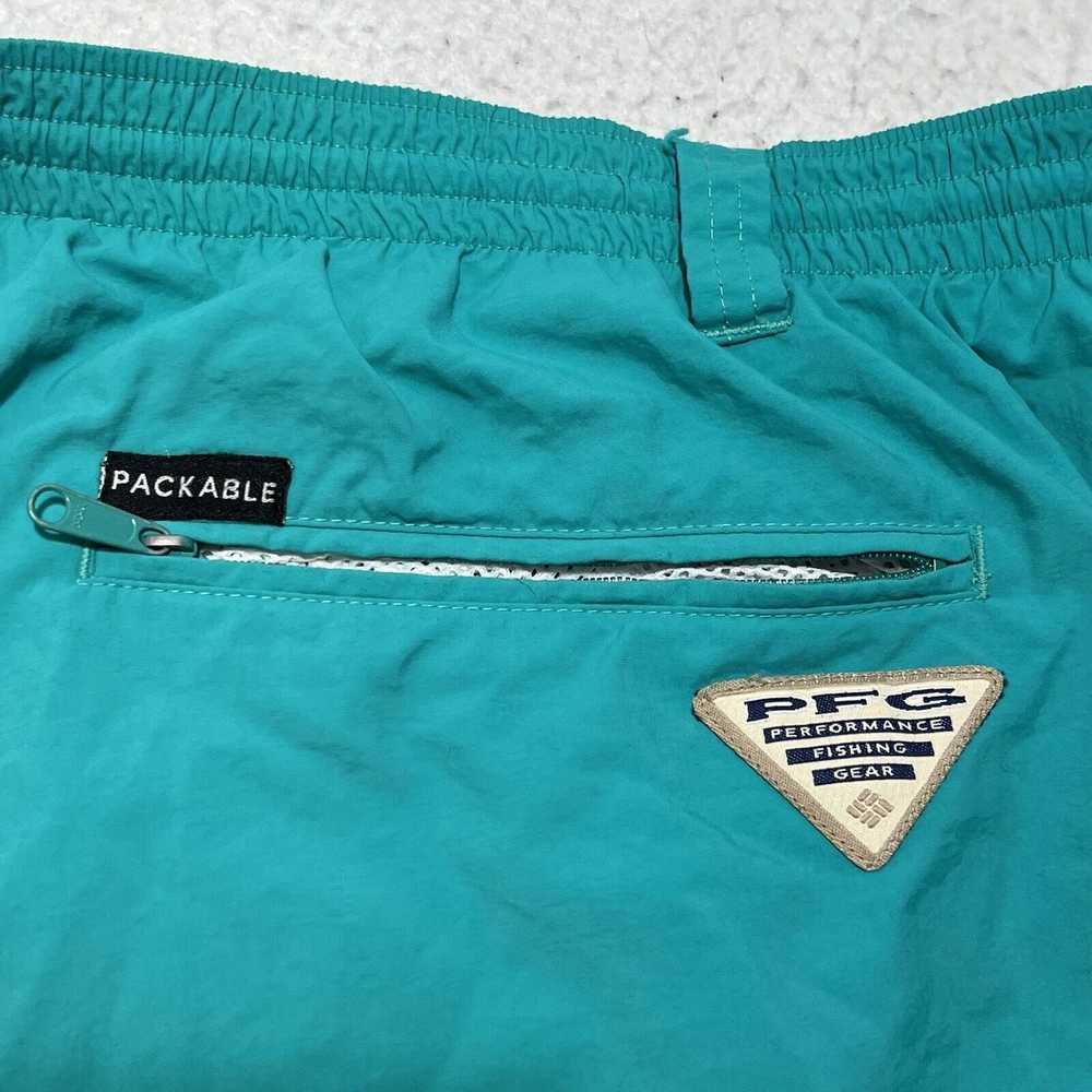 Columbia Columbia PFG Packable Teal Blue Lined Sw… - image 7