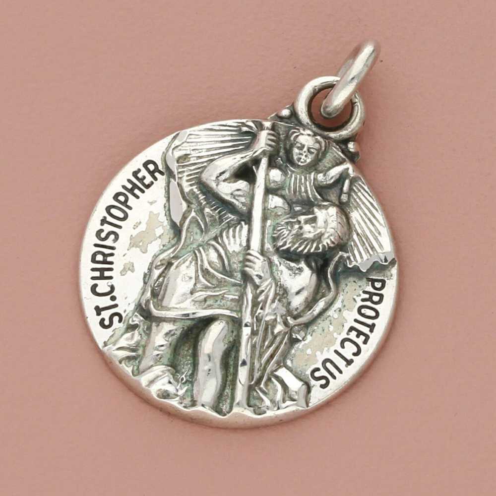 Creed creed sterling silver saint christopher pro… - image 1