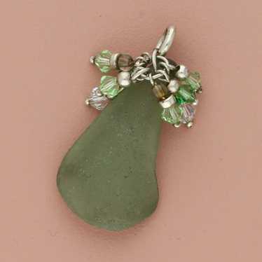 Sterling Silver sterling silver beaded sea glass p