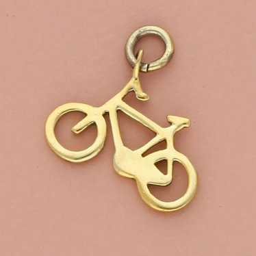 Sterling Silver sterling silver gold plate bicycle