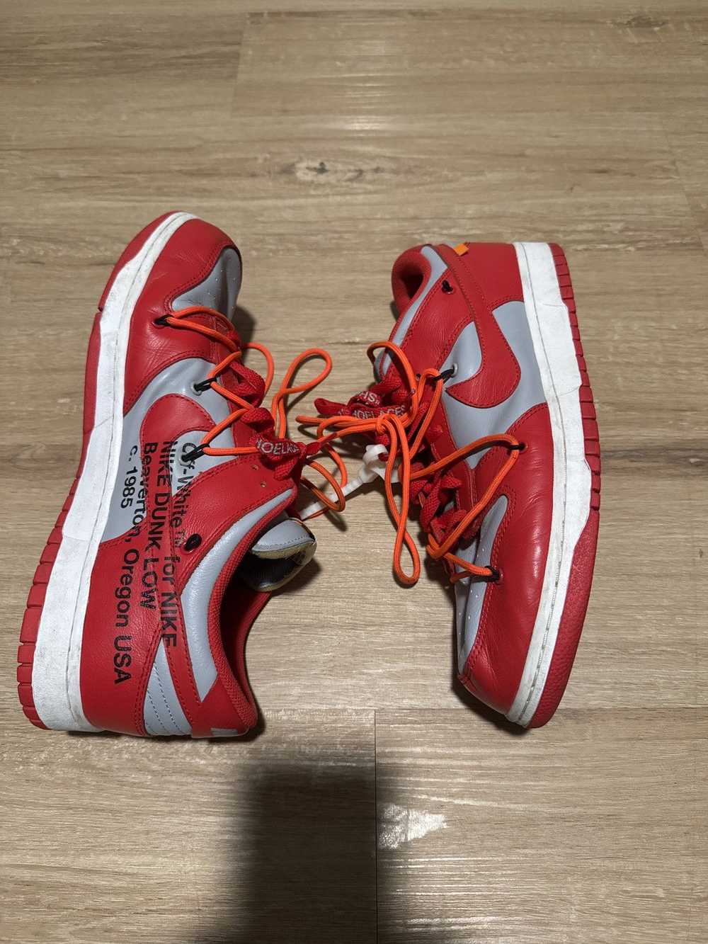 Nike × Off-White Off White Dunks University Red - image 4