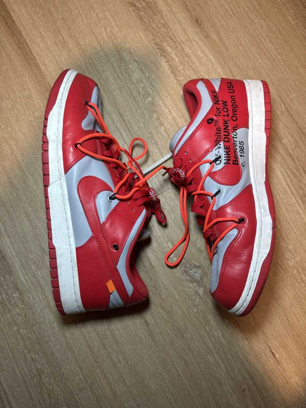 Nike × Off-White Off White Dunks University Red - image 6