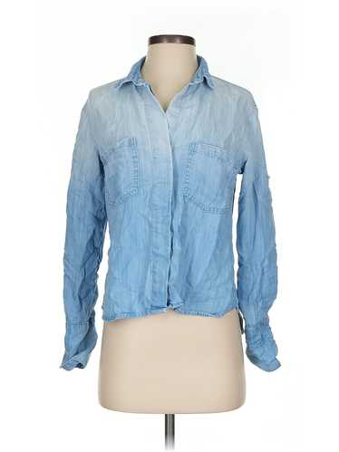 Bella Dahl Women Blue Long Sleeve Button-Down Shir