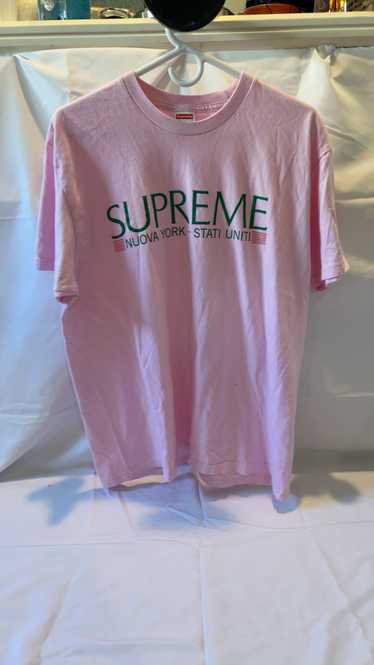 Supreme Nuova York t-shirt pink