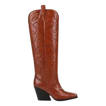 Stella McCartney Leather western boots